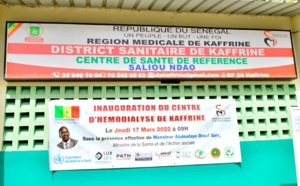 KAFFRINE TIENT SON UNITÉ DE DIALYSE